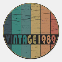 Né en 1989 cadeau d'anniversaire vintage