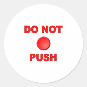 Sticker Rond Ne font pas le bouton poussoir