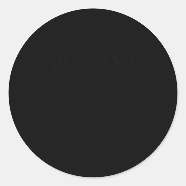Sticker Rond Ne jamais sous-estimer une Trinacria sicilienne Si (Devant)