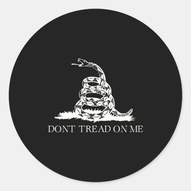 Sticker Rond Ne Marche Pas Sur Moi (Devant)