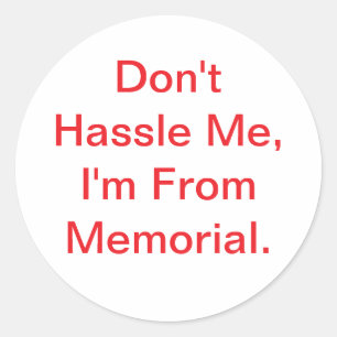 Sticker Rond Ne me harcelez pas Jeff Hankamer Artjunkhaus Memor