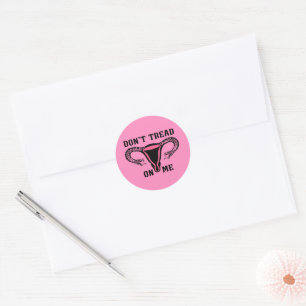 Sticker Rond Ne me trompez pas sur le pro féministe du choix