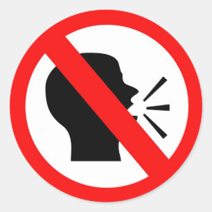 Sticker Rond Ne parlez pas