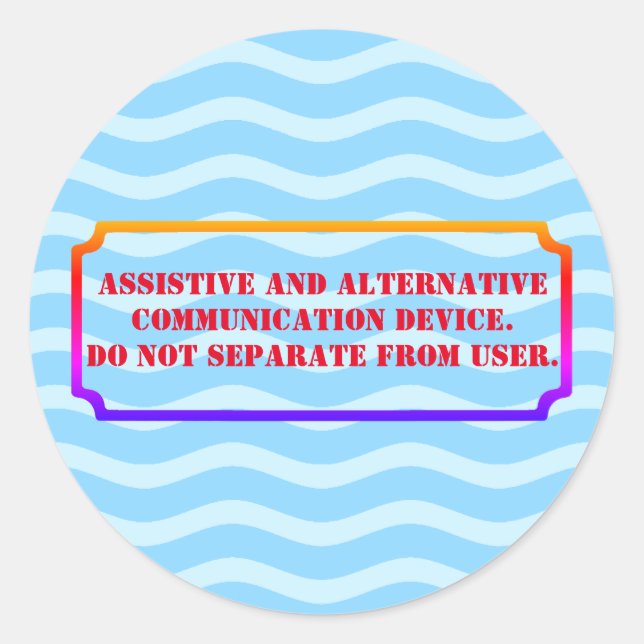 Sticker Rond Ne pas prendre la couleur AAC (Devant)