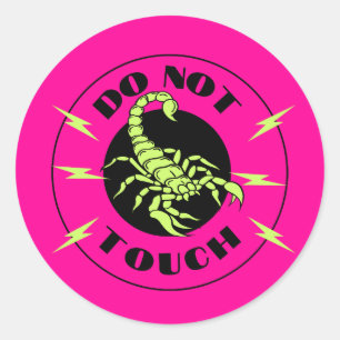 Sticker Rond Ne pas toucher