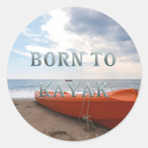 STICKER ROND NÉ POUR LE KAYAK