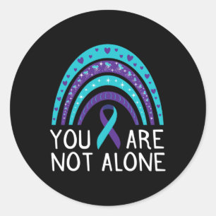 Sticker Rond Ne sont pas la seule sensibilisation au suicide Sa