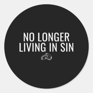 Sticker Rond Ne Vivant Plus Dans Le Mariage De Mariage De Maria