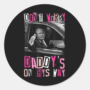 Sticker Rond Ne Vous Inquiétez Pas Des Dames Sur Son Chemin Drô