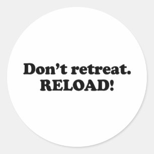 Sticker Rond Ne vous retirez pas. Rechargez.