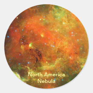 Sticker Rond Nebula Amérique du Nord