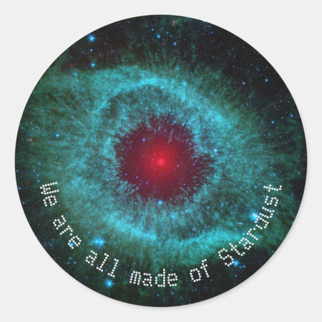 Sticker Rond Nebula astronomie Science spatiale citation (Devant)