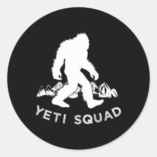 Sticker Rond Neige du mont Yeti Squad