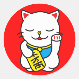 Sticker Rond Neko