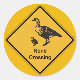 Sticker Rond Nene Crossing, Signal d'avertissement de trafic, H