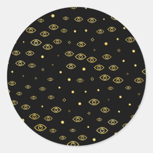 Sticker Rond Neolution Gold - Orphelin Noir