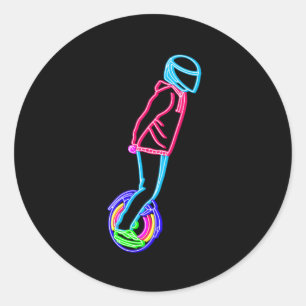 Sticker Rond Neon EUC Electric Unicycle Full Tilt