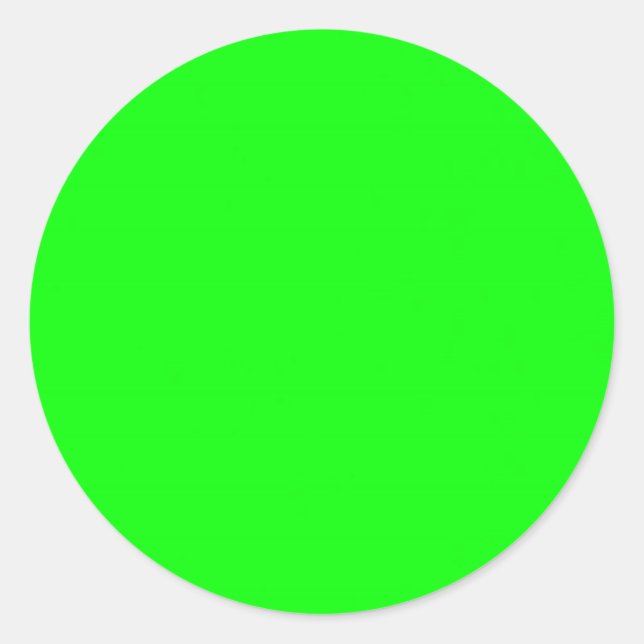 Sticker Rond Neon Lime Green Arrière - plan (Devant)