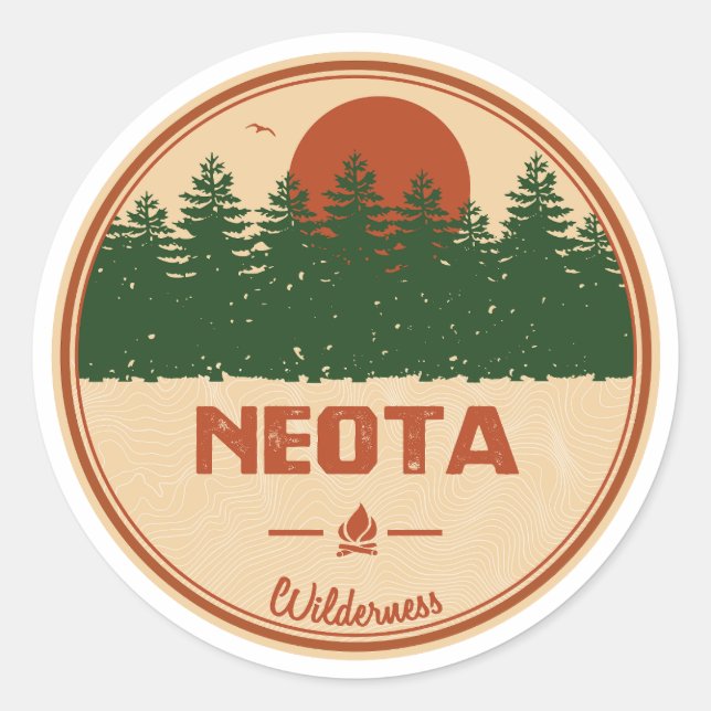 Sticker Rond Neota Wilderness Colorado (Devant)