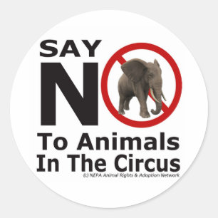 Sticker Rond NEPA Animal Adoption Network - Dites Non Au Circu