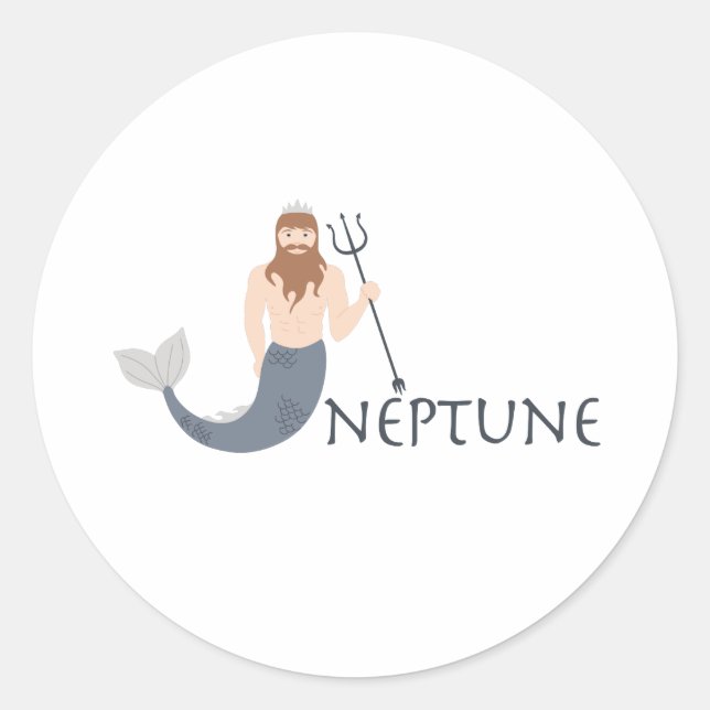 Sticker Rond Neptune (Devant)