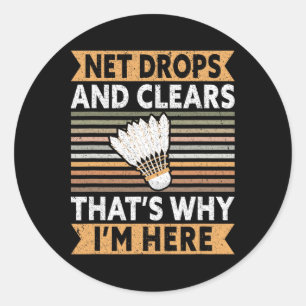 Sticker Rond Net Drops And Clears C'est pourquoi je suis ici Dm