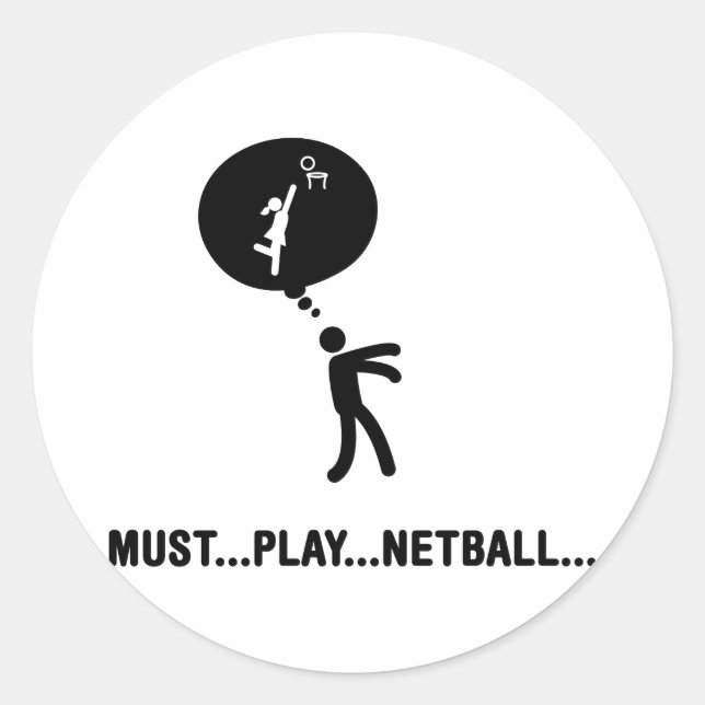 Sticker Rond Netball (Devant)