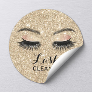 Sticker Rond Nettoyant pour Extensions de Cils en Paillettes Do