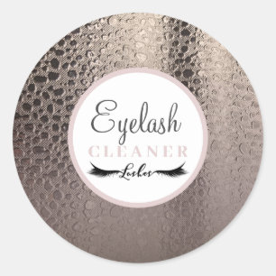 Sticker Rond Nettoyeur Abstrait Glam Rose Or Lash
