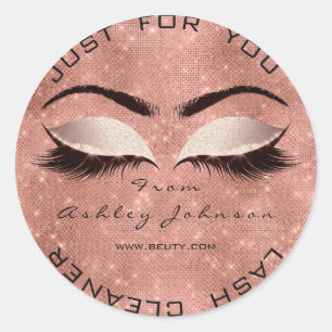 Sticker Rond Nettoyeur de maquillage de Parties scintillant de 