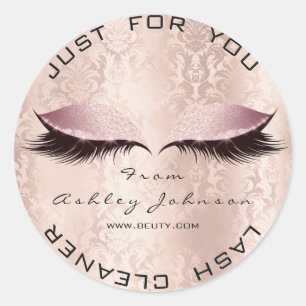 Sticker Rond Nettoyeur de Parties scintillant SPA de maquillage