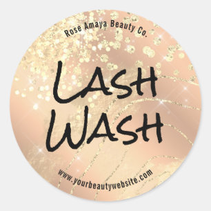 Sticker Rond Nettoyeur Eyelash Chic Glam Beige Moderne