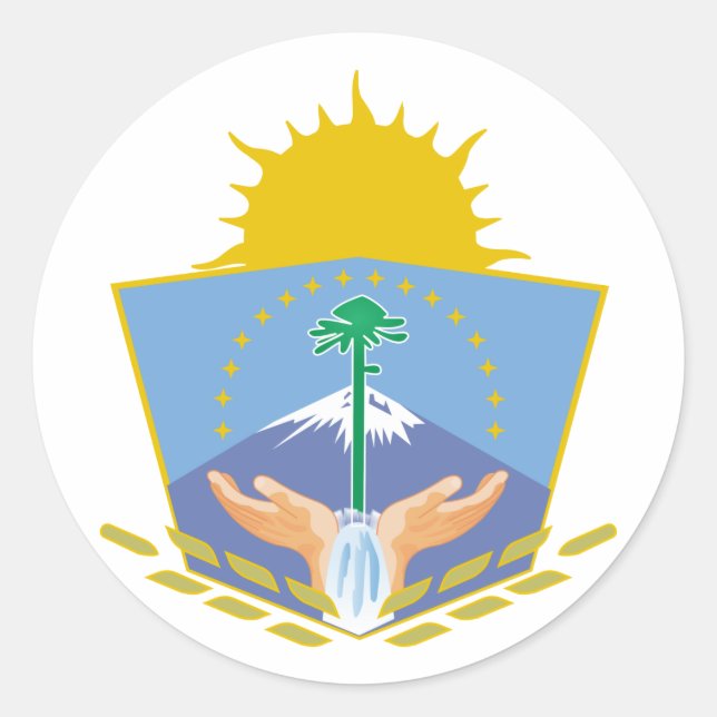 Sticker Rond Neuquen, Argentine (Devant)