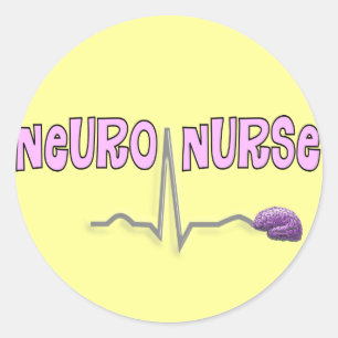 Sticker Rond Neuro Infirmière cadeaux