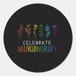 Sticker Rond Neurodiversité Sensibilisation sur l'autisme en sa