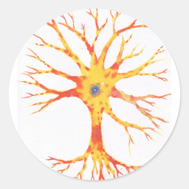 Sticker Rond Neuron (Devant)