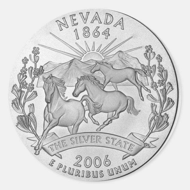 Sticker Rond Nevada 2006_NV_Unc (Devant)