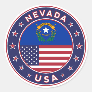 Sticker Rond Nevada, Nevada téléphone case, Nevada sticker,
