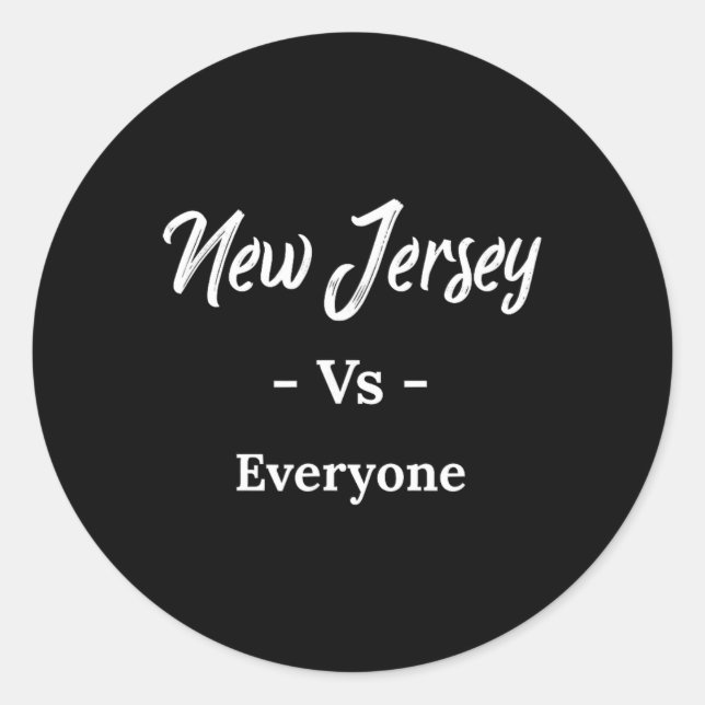 Sticker Rond New Jersey Vs Everyone  (Devant)