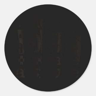 Sticker Rond New problems same attitude retro grunge streetwear