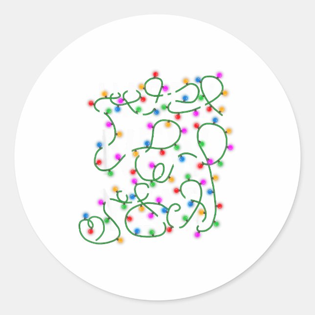 Sticker Rond New Year's Eve 2026 Family Happy New Year Happy Ch (Devant)