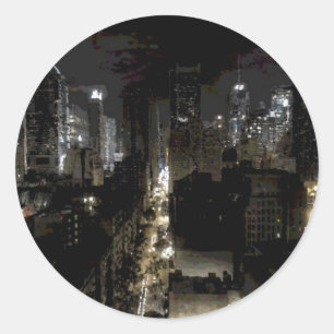 Sticker Rond New York