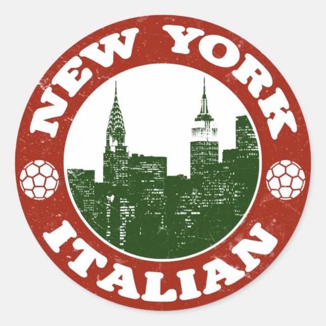 Sticker Rond New York (Devant)