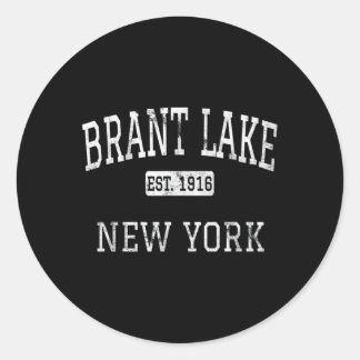 Sticker Rond New York Brant Lake New York Ny