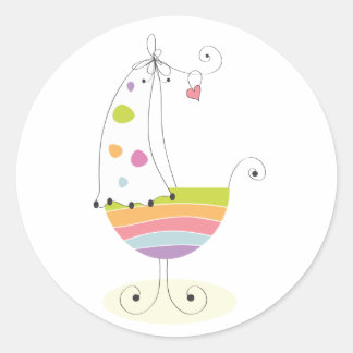 Sticker Rond Newborn Crib