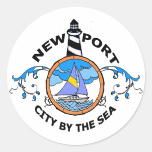 Sticker Rond Newport.