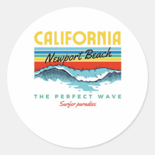 Sticker Rond Newport Beach
