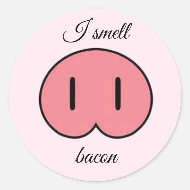 Sticker Rond Nez de porc (Devant)