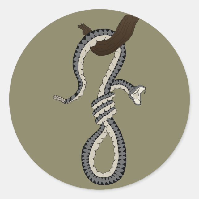 Sticker Rond Nez de serpent (Devant)