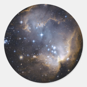 Sticker Rond NGC 602 étoiles brillantes NASA